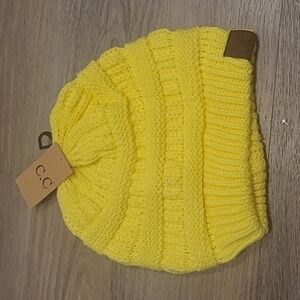Bright Yellow Adult Beanie